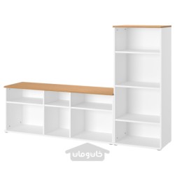 ترکیب ذخیره سازی تلویزیون ایکیا مدل IKEA SKRUVBY رنگ سفید