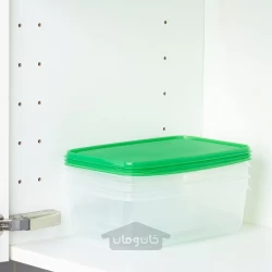 ظرف غذا شفاف/سبز 1.9 لیتر ایکیا مدل IKEA PRUTA