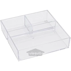 سینی نظم دهنده 3 قسمتی پلاستیکی شفاف ساخت ژاپن