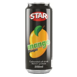 نوشیدنی گازدار استار با طعم انبه 300 میلی لیتر STAR