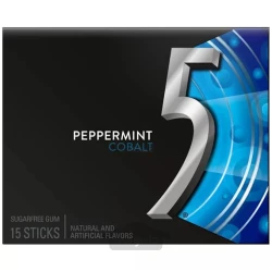آدامس فایو بدون قند با طعم نعنا تند 15 عددی مدل Five 5 Cobalt