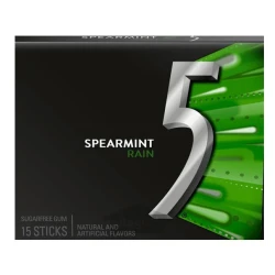 آدامس فایو بدون قند با طعم نعنا 15 عددی مدل Five SpearMint Rain