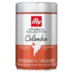 دانه قهوه ایلی مدل عربیکا سلکشن کلمبیا 250 گرم illy