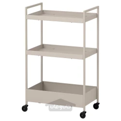ترولی بژ ایکیا 50.5x30x83 سانتی متر IKEA NISSAFORS