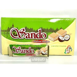 ویفر نارگیلی ساندو 32 گرم Sando