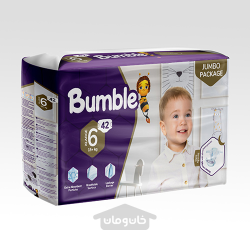 پوشک کودک بامبل سایز 6 ایکس لارج +15 کیلوگرم 42 عدد Bumble