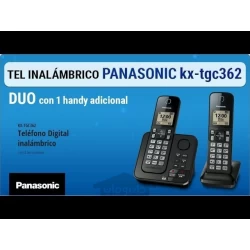 تلفن بیسیم دو گوشی با پیغامگیر پاناسونیک مدل Panasonic KX-TGC362