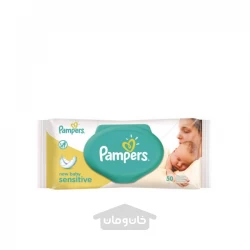 دستمال مرطوب کودک پمپرز مخصوص پوست حساس 50 عددی Pampers