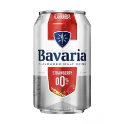 نوشیدنی مالت بدون الکل باواریا با طعم توت فرنگی 330 میلی لیتر Bavaria
