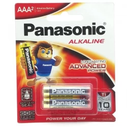 باتری نیم قلمی AAA آلکالاین پاناسونیک 2 عددی 1.5 ولت PANASONIC ADVANCED POWER