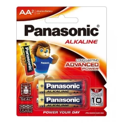 باتری قلمی AA آلکالاین پاناسونیک 2 عددی 1.5 وات PANASONIC ADVANCED POWER