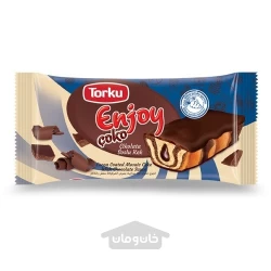 کیک موزاییکی با روکش کاکائویی و سس شکلات انجوی چوکو تورکو 45 گرم Torku