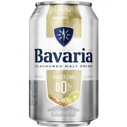 نوشیدنی مالت بدون الکل باواریا با طعم لیمو و زنجبیل 330 میلی لیتر Bavaria