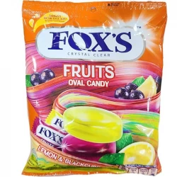 آبنبات بیضی فاکسز با طعم میوه 125 گرم Fox's