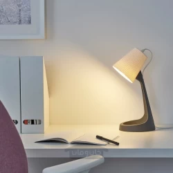 چراغ مطالعه خاکستری تیره/ سفید ایکیا مدل SVALLET IKEA