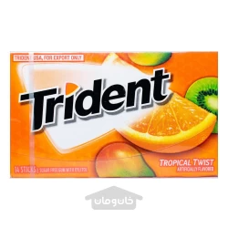 آدامس تریدنت با طعم مخلوط میوه بدون شکر 14 عدد Trident