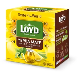 چای یربا میت با طعم دهنده نعنا، لمون گرس و لیمو لوید 34 گرم LOYD