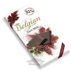 شکلات تخته ای تلخ بلژیکی 85 درصد 100 گرم Belgian
