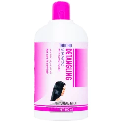 شامپو تانچو حاوی نرم کننده مناسب برای موهای مجعد و گره خورده 500 میلی لیتر TANCHO