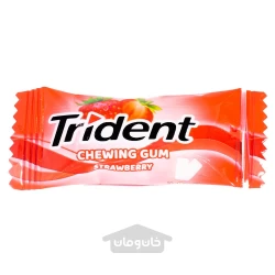 آدامس تریدنت 2 عددی با طعم توت فرنگی 2.8 گرم Trident