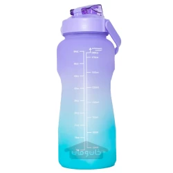 بطری فشاری نی دار 2 لیتری رنگ بنفش و آبی