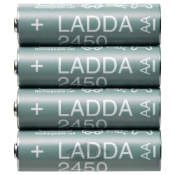 باتری شارژی AA قلمی 2450mAh ایکیا مدل IKEA LADDA