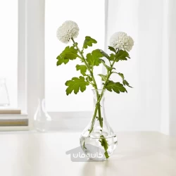 گلدان شیشه ای شفاف 17 سانتی متری ایکیا مدل IKEA VILJESTARK