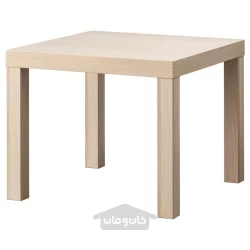 میز عسلی سفید طرح چوب بلوط 55x55 سانتی متری ایکیا مدل IKEA LACK