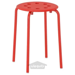 چارپایه قرمز 45 سانتی متری ایکیا مدل IKEA MARIUS