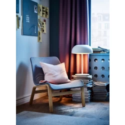 صندلی راحتی روکش توس خاکستری ایکیا مدل IKEA NOLMYRA