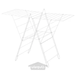 بند رخت برای فضای داخلی و خارجی سفید ایکیا مدل IKEA FROST