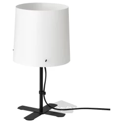 چراغ رومیزی مشکی/سفید 31 سانتی متری ایکیا مدل IKEA BARLAST