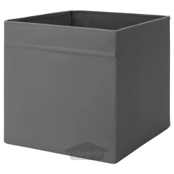 جعبه خاکستری تیره 33x38x33 سانتی متری ایکیا مدل IKEA DRÖNA