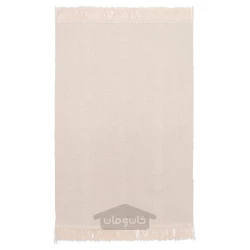 قالیچه بدون پرز سفید نشده 55x85 سانتی متری ایکیا مدل IKEA SORTSÖ