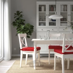 کوسن صندلی قرمز روشن 40/35x38x7 سانتی متری ایکیا مدل IKEA MALINDA