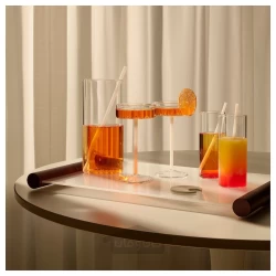 همزن نوشیدنی شیشه سفید ایکیا مدل IKEA VARMBLIXT