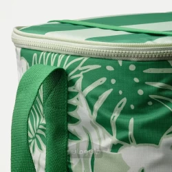 کیف سرد و گرم نگهدارنده طرح دار/سبز روشن 38x26x22 سانتی متری ایکیا مدل IKEA SOMMARFLOX