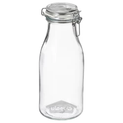 بطری درب دار شیشه شفاف 1 لیتری ایکیا مدل IKEA KORKEN