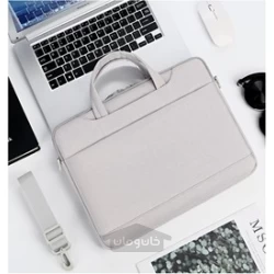 کیف دستی لپ تاپ رنگ خاکستری سایز 15.6 اینچ مدل B027
