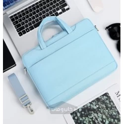 کیف دستی لپ تاپ رنگ آبی سایز 15.6 اینچ مدل B027