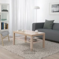 میز قهوه بلوط سفید لکه دار 90x55 سانتی متری ایکیا مدل IKEA LACK
