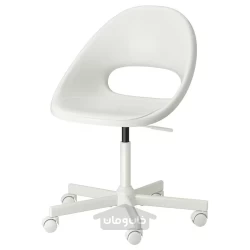 صندلی گردان سفید ایکیا مدل IKEA LOBERGET / MALSKÄR