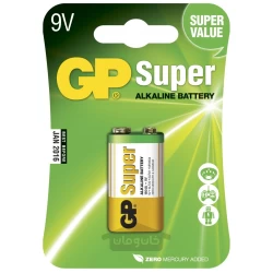 باتری 9 ولت سوپر آلکالاین جی پی GP