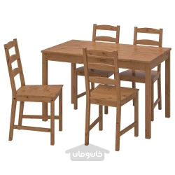 میز و 4 صندلی لکه عتیقه ایکیا مدل IKEA JOKKMOKK