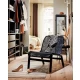 صندلی راحتی مشکی ایکیا مدل IKEA NOLMYRA