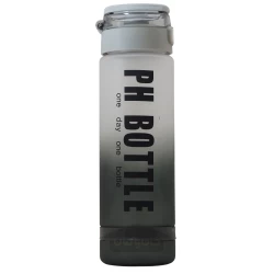 قمقمه ورزشی درب ضامن دار رنگ خاکستری 1000 میلی لیتر ph bottle