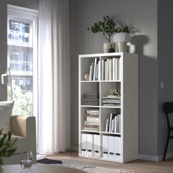 قفسه سفید 77x147 سانتی متری ایکیا مدل IKEA KALLAX