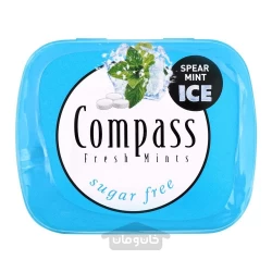 خوشبو کننده دهان بدون شکر نعنا یخی با شیرین کننده 14 گرم کامپس Compass