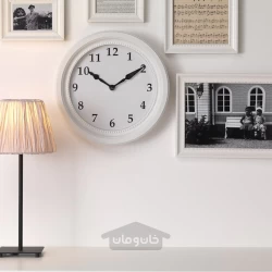 ساعت دیواری کم ولتاژ/سفید 35 سانتی متری ایکیا مدل IKEA SÖNDRUM