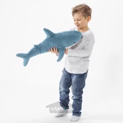 اسباب بازی نرم بچه کوسه 55 سانتی متر ایکیا مدل IKEA BLÅHAJ